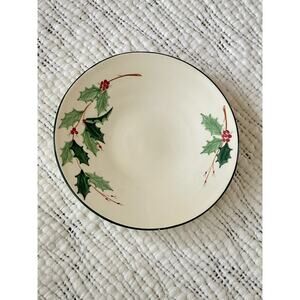 Casual Collection Holiday Holly Platter